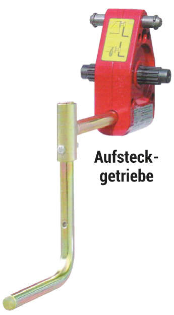 Zurrwinde mit Aufsteckgetriebe