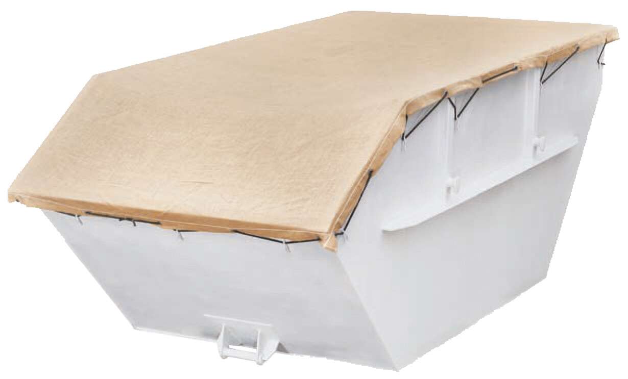 Containerplane aus Jutegewebe