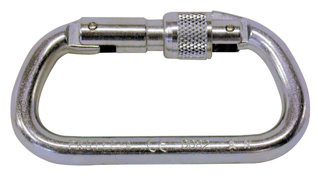 Karabinerhaken mit Schraubverriegelung