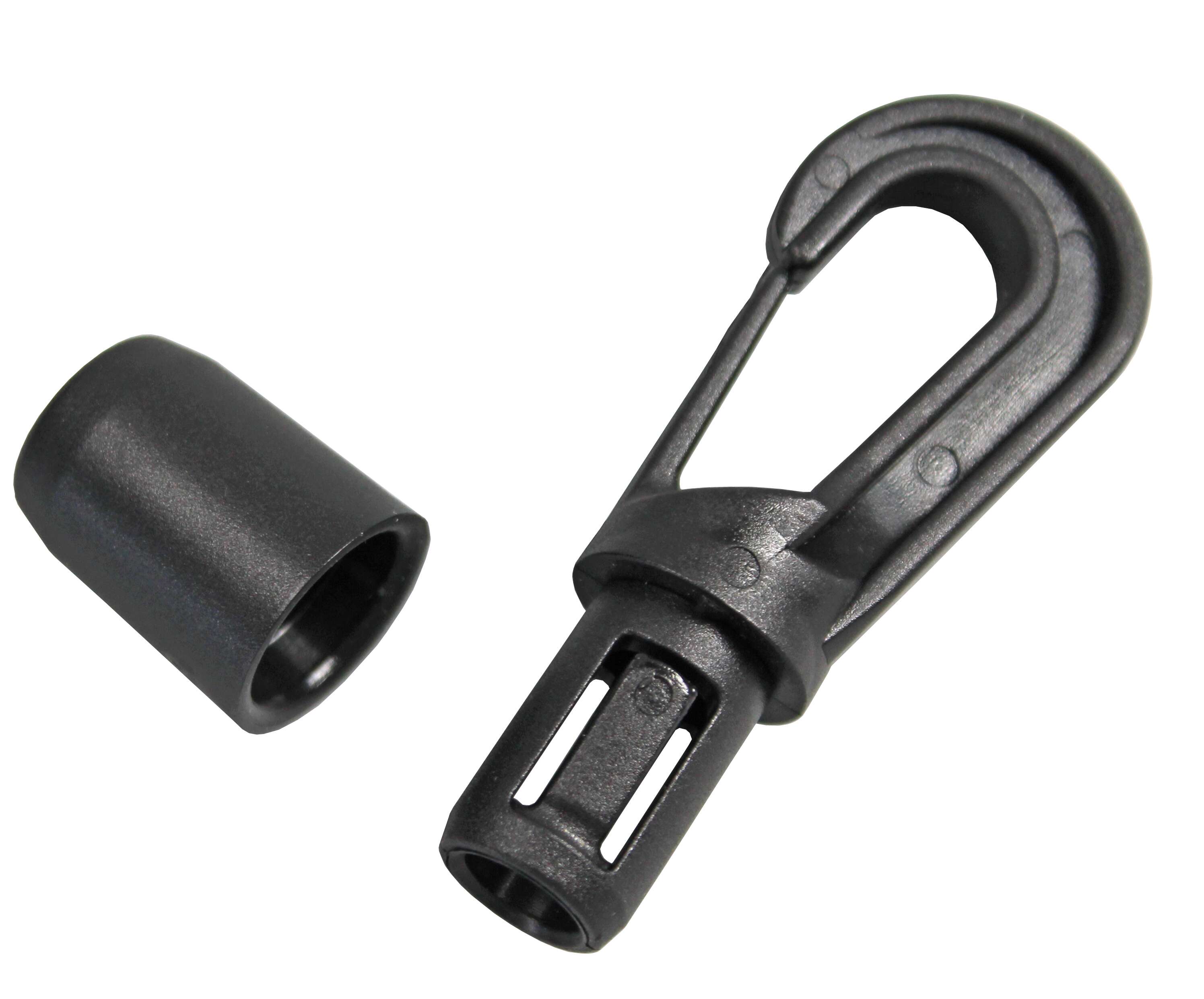 10 X Moschettoni In Plastica Nera Rotanti – Per Cinghie 25 Mm – Kahage