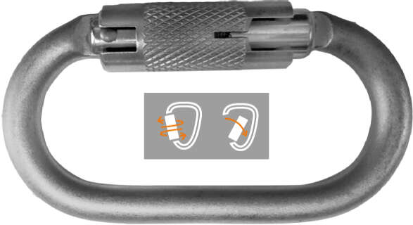 Karabinerhaken OVALSTEEL TW