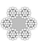 Stahldrahtseil Machart M, 6x19 Standard, Fasereinlage nach EN