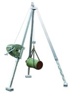 Teleskop Alu-Dreibock mit Handseilwinde