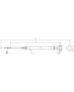 NIRO Wantenspanner Gabel/Terminal