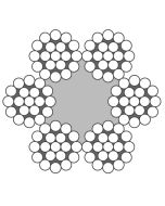 Stahldrahtseil Machart M, 6x19 Standard, Fasereinlage nach EN