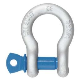 5 Geschweifte Schäkel 1/4 Zoll (10 Mm) Verzinkt – Tragkraft 100 Kg – Verbindungsglied Für Ketten & Seile