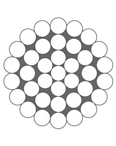 Spiralseil, Konstruktion 1x37 nach EN